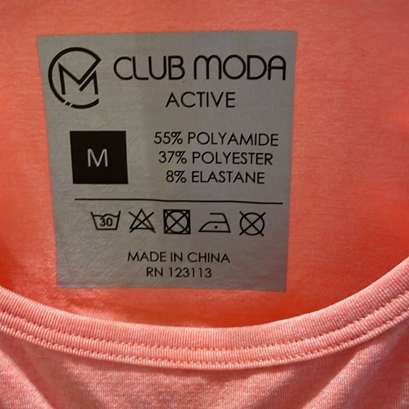 Club Moda Active Wear- Cropped Knitted Seamless Long Sleeve Shirt & Leggings - Picture 4 of 8